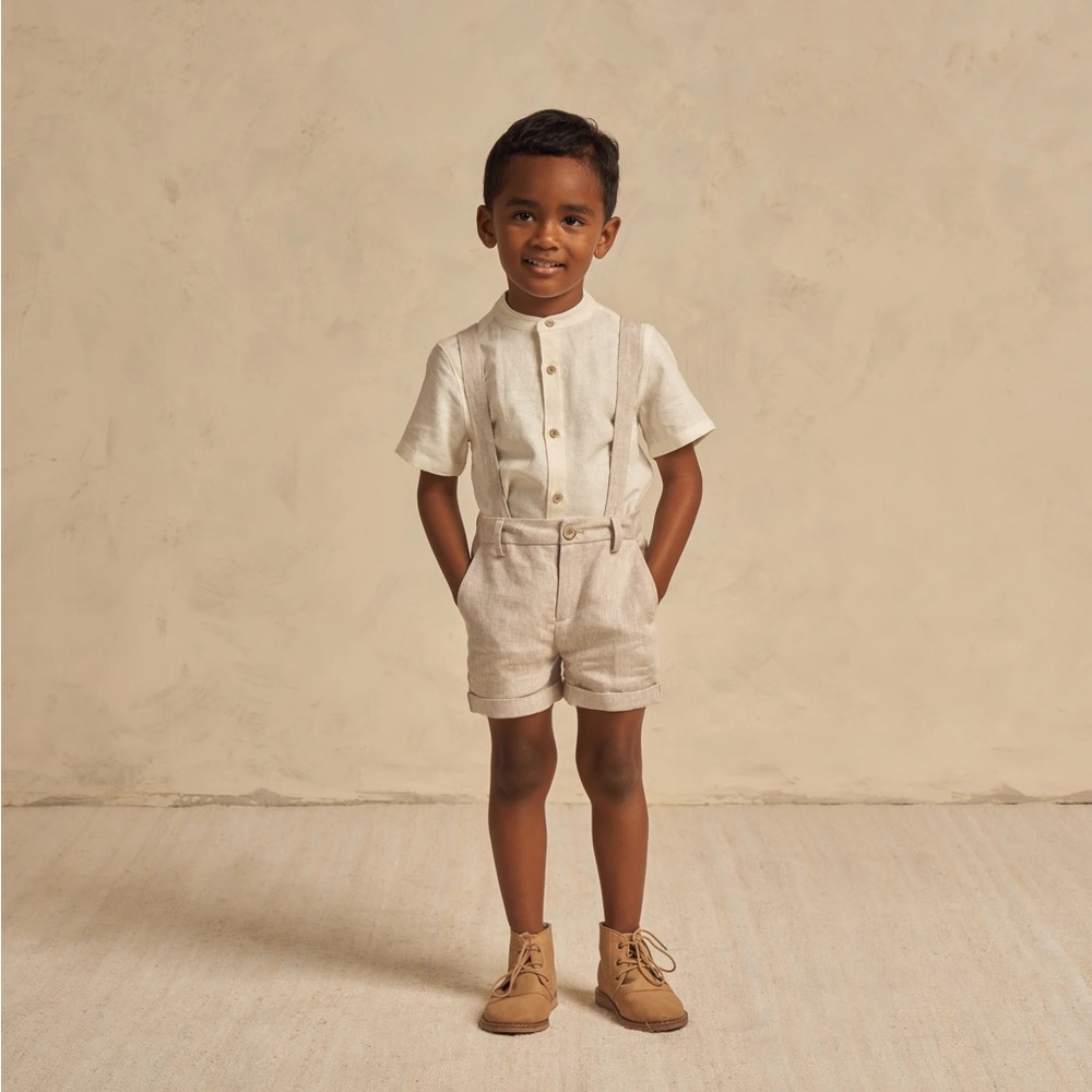 Noralee Suspender Shorts Linen